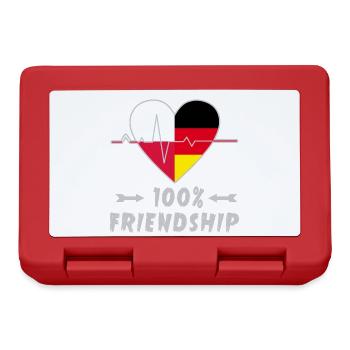 100 % amitié entre la Pologne et l'Allemagne - Boîte à goûter - rouge - Devant