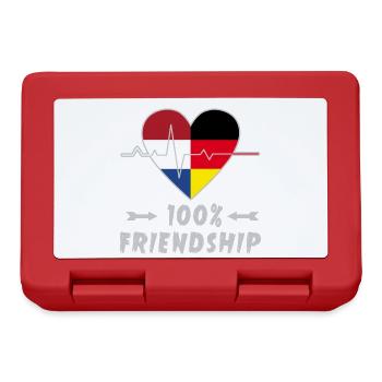 Netherlands and Germany 100% friendship - Lunchbox - red - Front