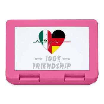100 % amitié entre le Mexique et l'Allemagne - Boîte à goûter - rose - Devant