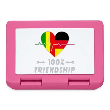 100 % amitié entre le Mali et l'Allemagne - Boîte à goûter - rose - Devant
