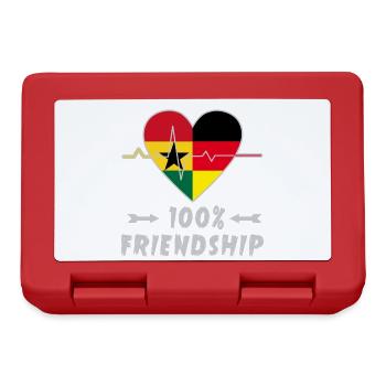 Ghana and Germany 100% friendship - Lunchbox - red - Front