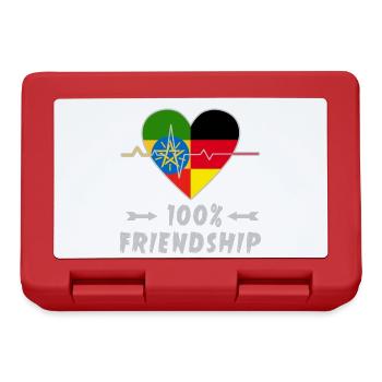 Ethiopia and Germany 100% friendship - Lunchbox - red - Front