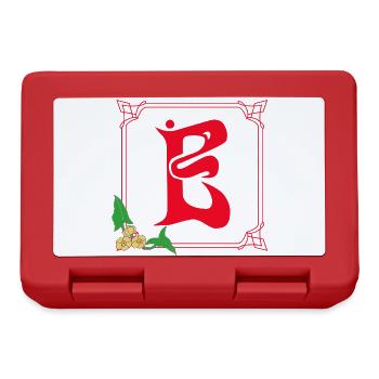 Art Nouveau E Rouge - Boîte à goûter - rouge - Devant