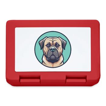 Boerboel Hunderasse Bunte Karikatur Kawaii Clipart - Brotdose - Rot - Vorne