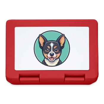Chongqing Chien Race Dessin animé Kawaii Clipart Animal - Boîte à goûter - rouge - Devant