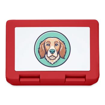 Grand Fauve De Bretagne Hunderasse Karikatur Kawaii - Brotdose - Rot - Vorne