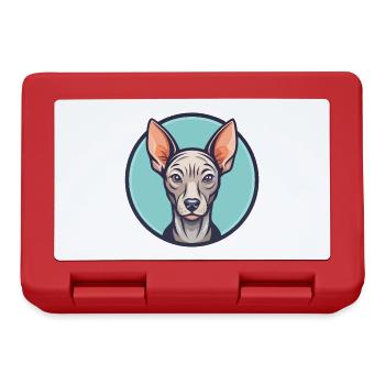 Inka haarlose Hunderasse Cartoon Kawaii Clipart Haustier - Brotdose - Rot - Vorne