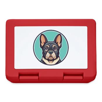 Grand Bleu de Gascogne Race Chien Dessin Animé Kawaii - Boîte à goûter - rouge - Devant