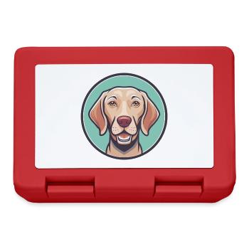 hongrois Vizsla chien race dessin animé Kawaii Clipart - Boîte à goûter - rouge - Devant