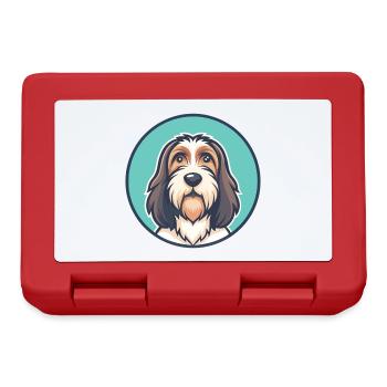 Petit Basset Griffon Vendéen Chien Race Dessin Animé Animal - Boîte à goûter - rouge - Devant