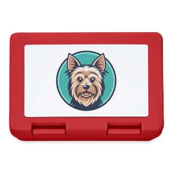 Silky Terrier Chien Race Dessin animé Kawaii Clipart Animal de compagnie - Boîte à goûter - rouge - Devant