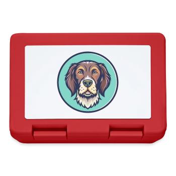 Slowakischer rauhaariger Vorstehhund Rasse Cartoon Haustier - Brotdose - Rot - Vorne