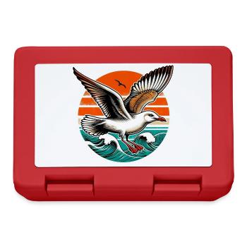Mouette - Boîte à goûter - rouge - Devant