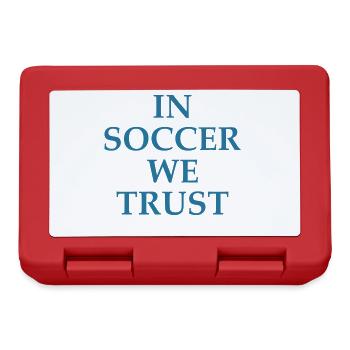 Dans le football, nous avons confiance - Boîte à goûter - rouge - Devant