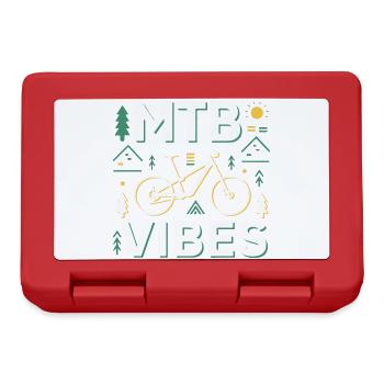Mountain Bike Vibes Illustration - Lunchbox - red - Front