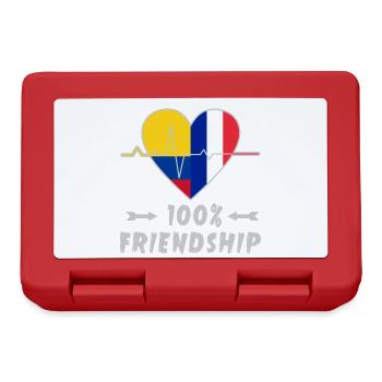 Colombia and France 100% friendship - Lunchbox - red - Front