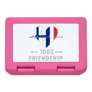 Finland and France 100% friendship - Lunchbox - pink - Front