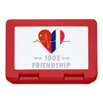 China and France 100% friendship - Lunchbox - red - Front