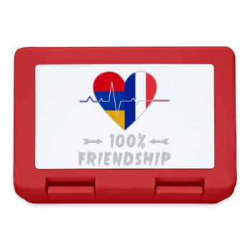 Armenia and France 100% friendship - Lunchbox - red - Front