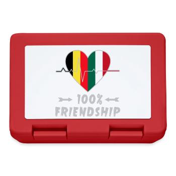Belgium and Italy 100% friendship - Lunchbox - red - Front
