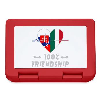Slovakia and Italy 100% friendship - Lunchbox - red - Front