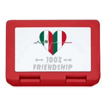 Mexico and Italy 100% friendship - Lunchbox - red - Front