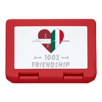 Latvia and Italy 100% friendship - Lunchbox - red - Front