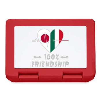 Japan and Italy 100% friendship - Lunchbox - red - Front