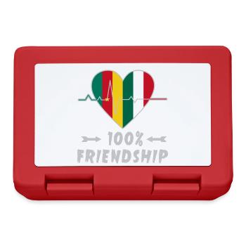 Cameroon and Italy 100% friendship - Lunchbox - red - Front