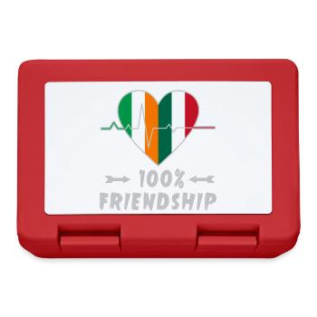 Ireland and Italy 100% friendship - Lunchbox - red - Front