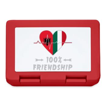 Albania and Italy 100% friendship - Lunchbox - red - Front
