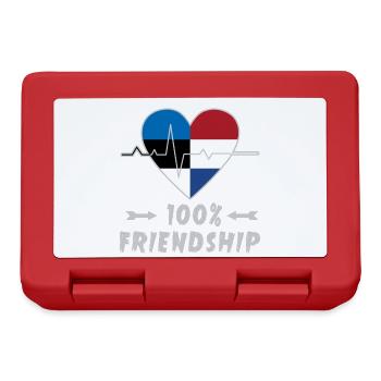 Estonia and the Netherlands 100% friendship - Lunchbox - red - Front