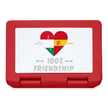 Hungary and Spain 100% friendship - Lunchbox - red - Front