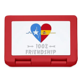 Somalia and Spain 100% friendship - Lunchbox - red - Front