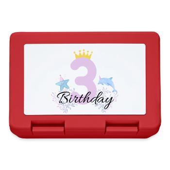 Birthday shirt - Lunchbox - red - Front