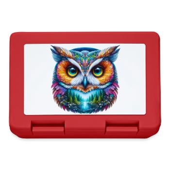 Owl - Lunchbox - red - Front