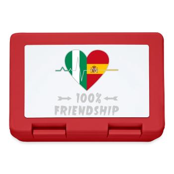 Nigeria and Spain 100% friendship - Lunchbox - red - Front