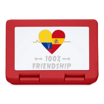 Colombia and Spain 100% friendship - Lunchbox - red - Front