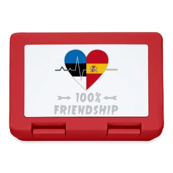 Estonia and Spain 100% friendship - Lunchbox - red - Front