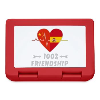 China and Spain 100% friendship - Lunchbox - red - Front