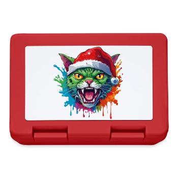 13 gouttes de couleur du Père Noël chat zombie - Boîte à goûter - rouge - Devant