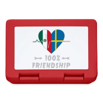 Mexico and Sweden 100% friendship - Lunchbox - red - Front
