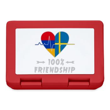 Armenia and Sweden 100% friendship - Lunchbox - red - Front