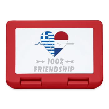 Greece and Netherlands 100% friendship - Lunchbox - red - Front