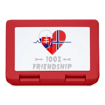 Slovakia and Norway 100% friendship - Lunchbox - red - Front