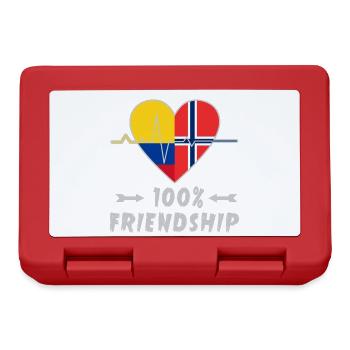 Colombia and Norway 100% friendship - Lunchbox - red - Front