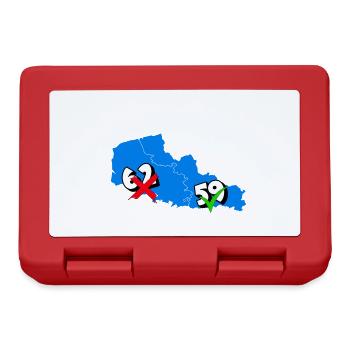 Région Nord pas de calais - Boîte à goûter - rouge - Devant