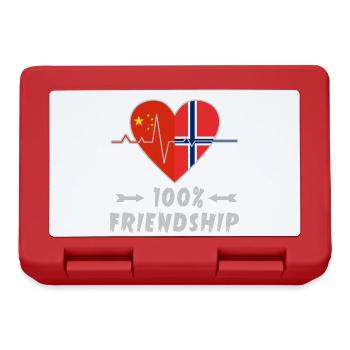 China and Norway 100% friendship - Lunchbox - red - Front