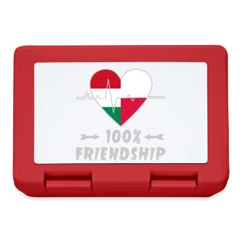 Hungary and Poland 100% friendship - Lunchbox - red - Front