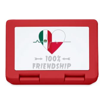 Mexico and Poland 100% friendship - Lunchbox - red - Front